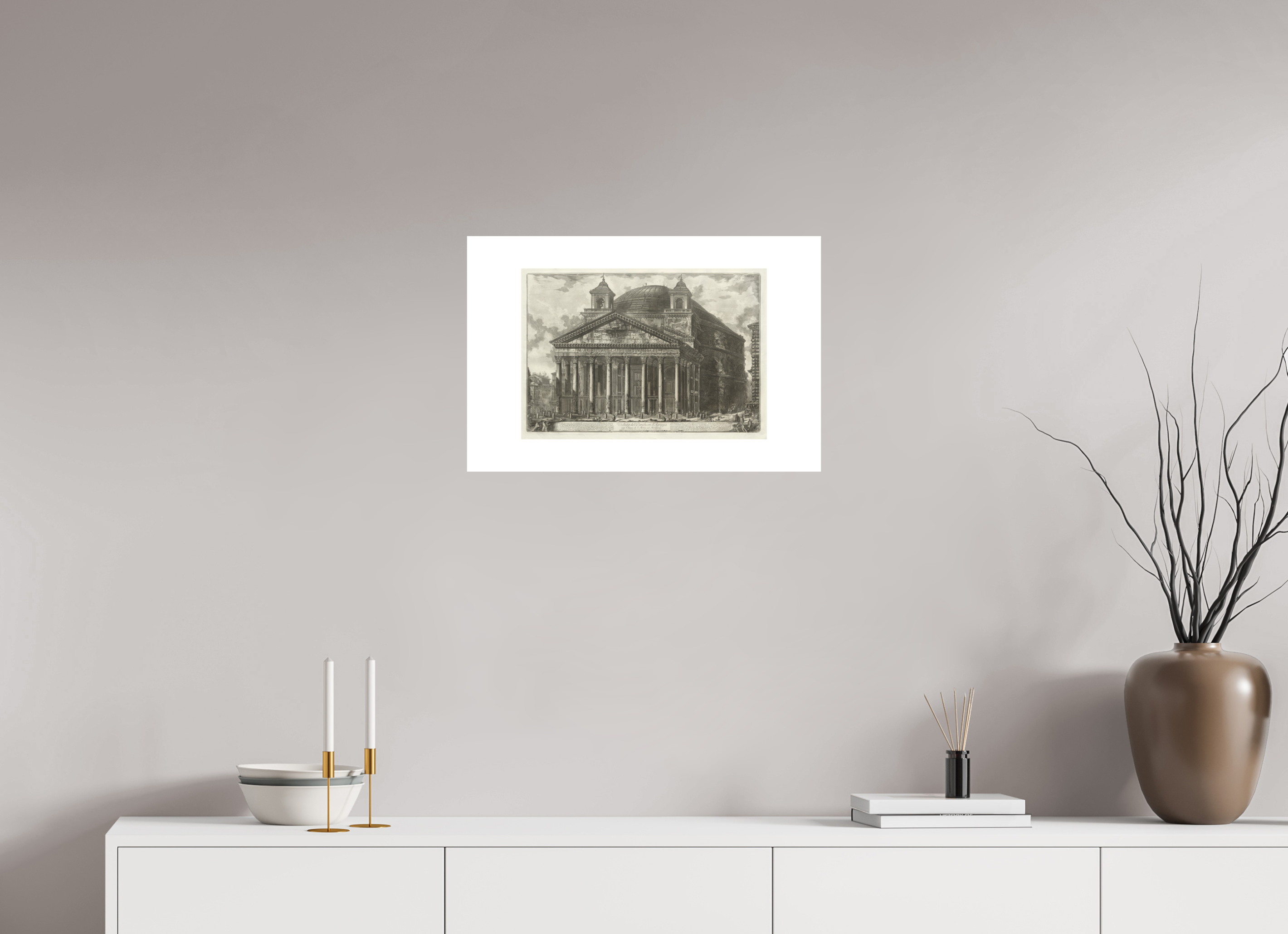 24 x 16″, Exhibition Fine Art Print - Hahnemuhle Photo Rag - 24 x 16 Piranesi / Views of Rome: The Pantheon — Exhibition Print - 24 x 16