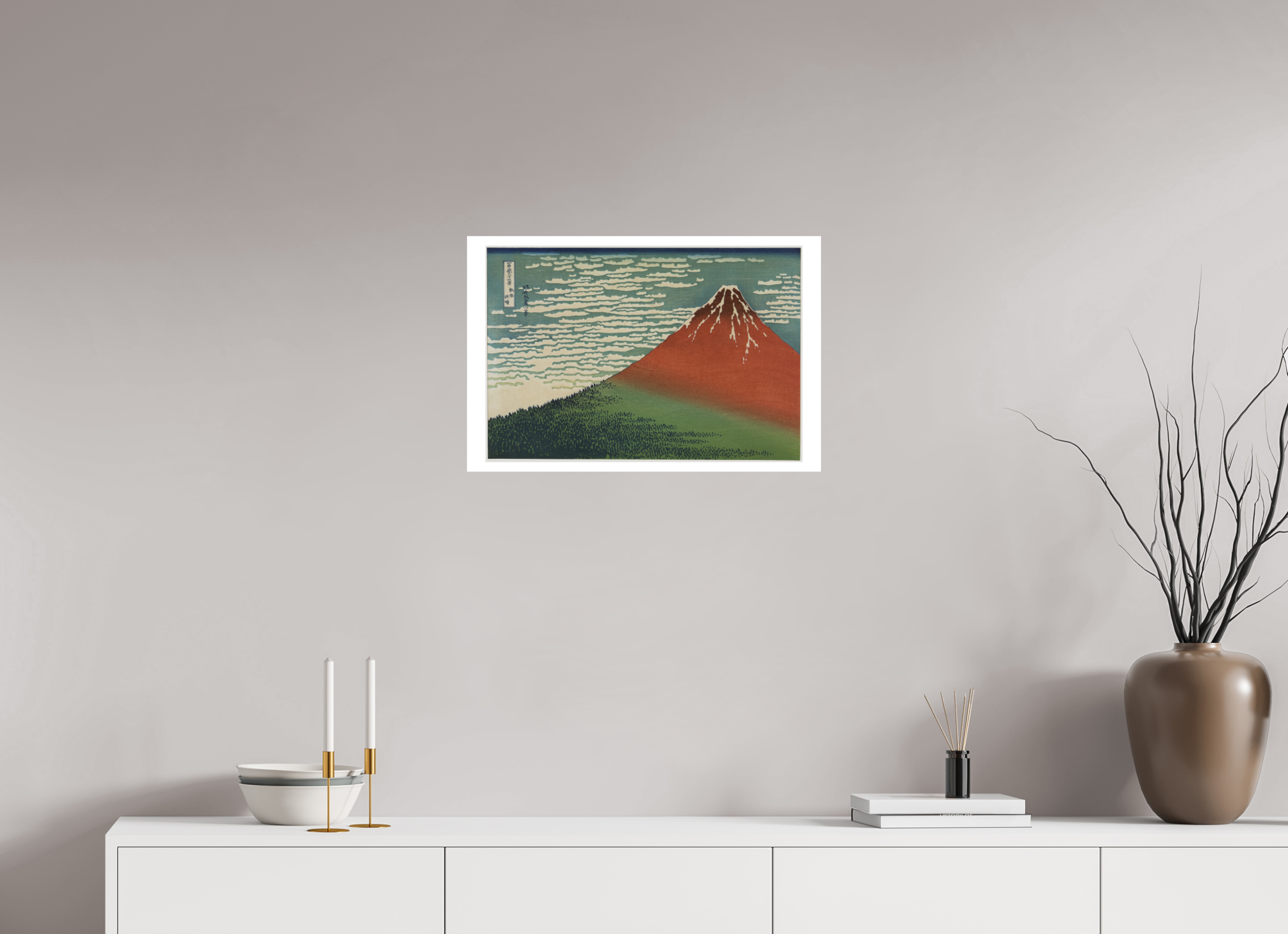 24 x 16″, Exhibition Fine Art Print - Hahnemuhle Photo Rag Hokusai / South Wind, Clear Sky — Exhibition Print - 24 x 16