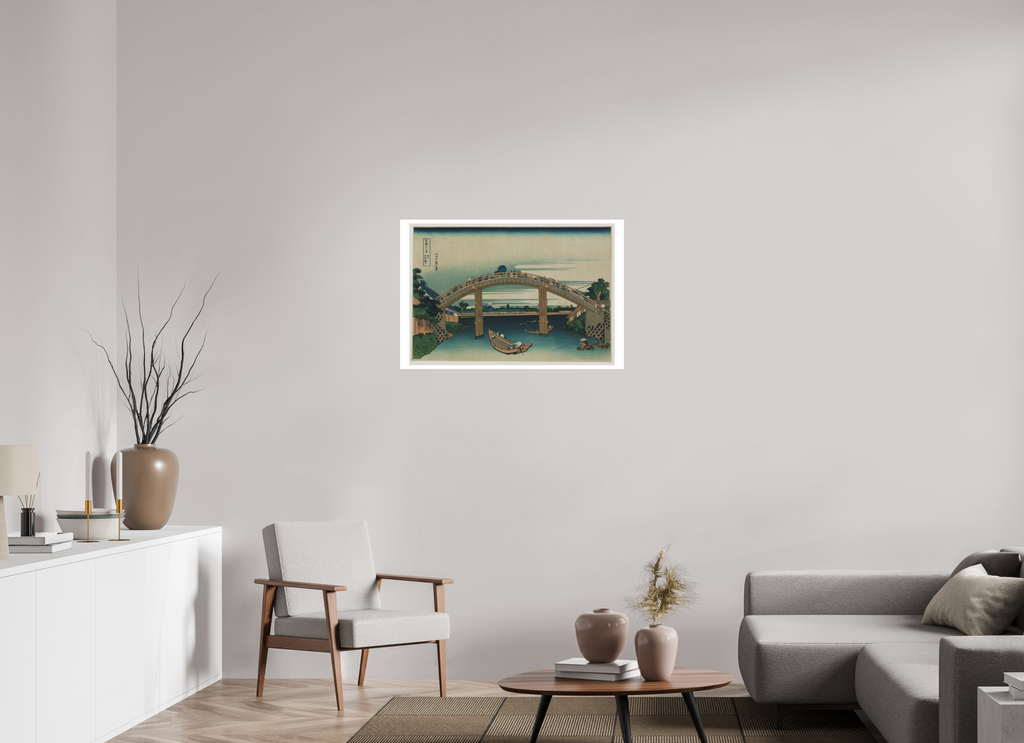 36 x 24″, Exhibition Fine Art Print - Hahnemuhle Photo Rag - 36 x 24 Hokusai / Under the Mannen Bridge at Fukagawa — Exhibition Print - 36 x 24