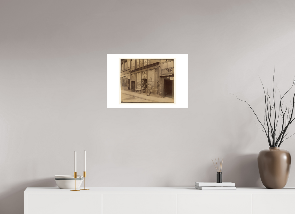 24 x 16″, Exhibition Fine Art Print - Hahnemuhle Photo Rag - 24 x 16 Atget / Boutique Louis XVI, 3 quai Bourbon — Exhibition Print - 24 x 16