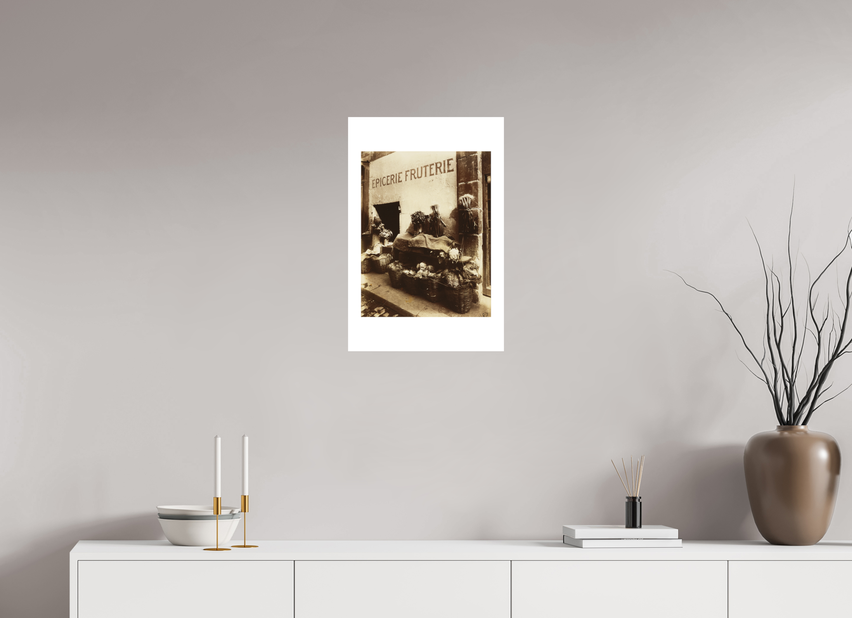 16 x 24″, Exhibition Fine Art Print - Hahnemuhle Photo Rag - 16 x 24 Atget / Epicerie Fruterie — Exhibition Print - 16 x 24