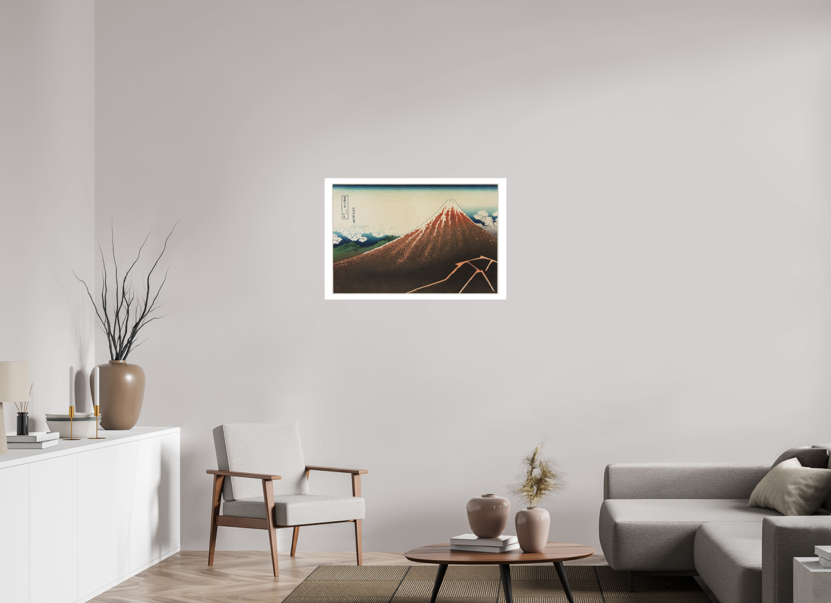 36 x 24″, Exhibition Fine Art Print - Hahnemuhle Photo Rag - 36 x 24 Hokusai / Storm below Mount Fuji — Exhibition Print - 36 x 24