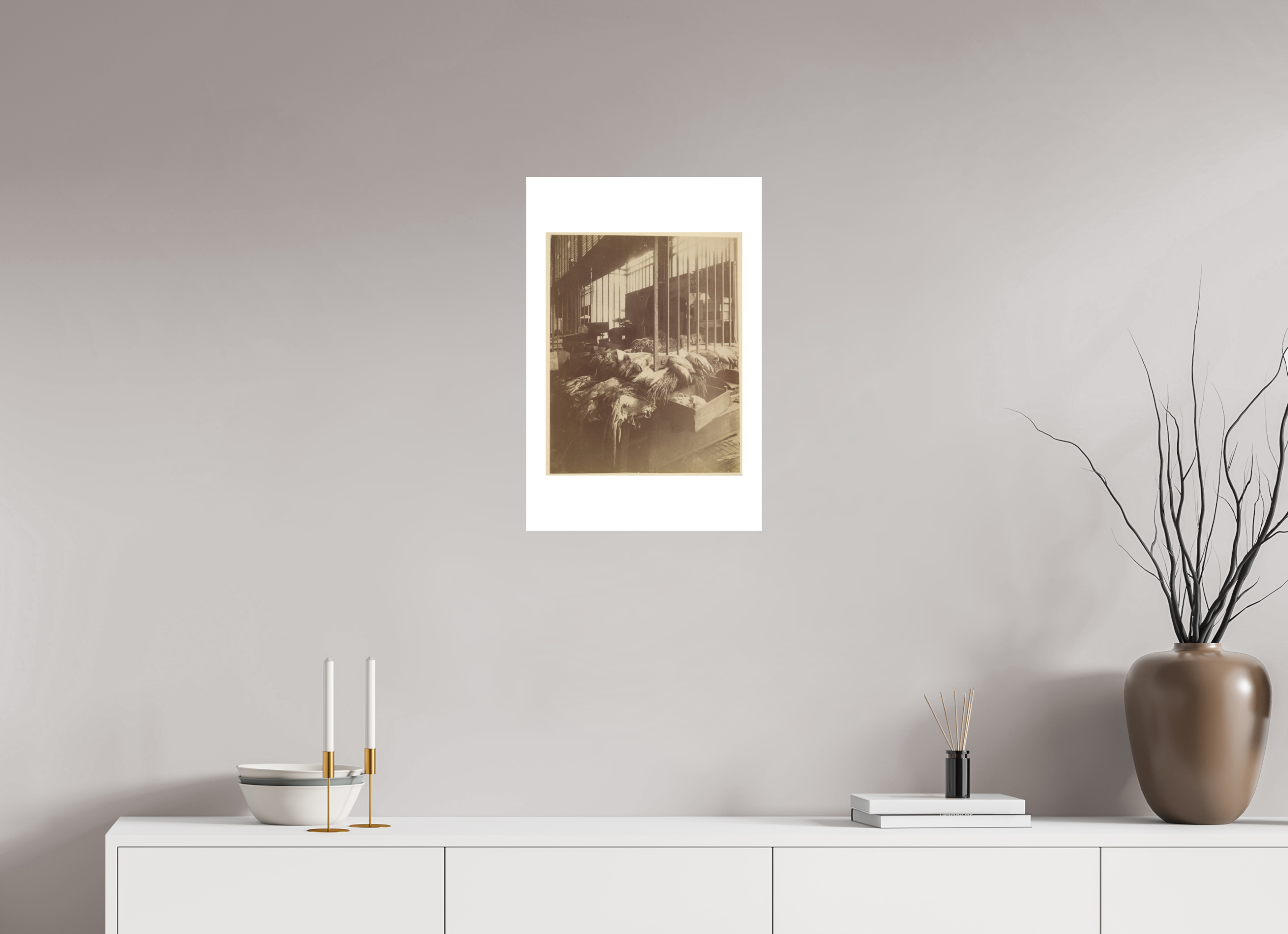 16 x 24″, Exhibition Fine Art Print - Hahnemuhle Photo Rag - 16 x 24 Atget / Les Halles — Exhibition Print - 16 x 24