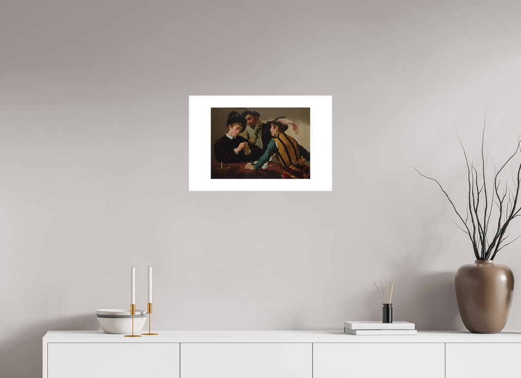 24 x 16″, Exhibition Fine Art Print - Hahnemuhle Photo Rag - 24 x 16 Caravaggio / The Cardsharps — Exhibition Print - 24 x 16