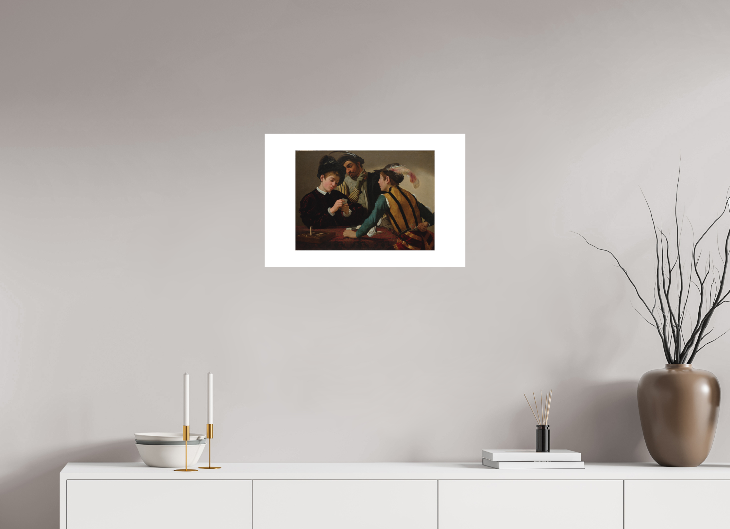24 x 16″, Exhibition Fine Art Print - Hahnemuhle Photo Rag - 24 x 16 Caravaggio / The Cardsharps — Exhibition Print - 24 x 16