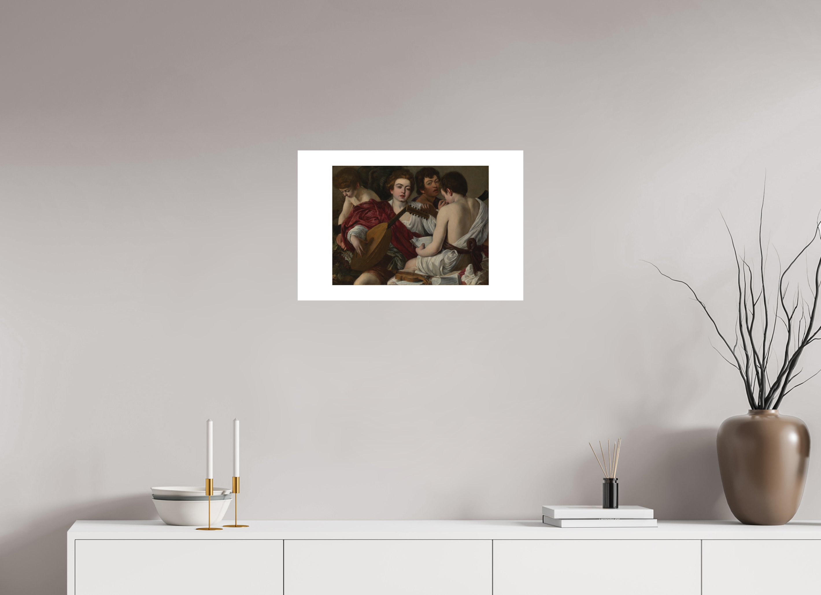 24 x 16″, Exhibition Fine Art Print - Hahnemuhle Photo Rag - 24 x 16 Caravaggio / The Musicians — Exhibition Print - 24 x 16