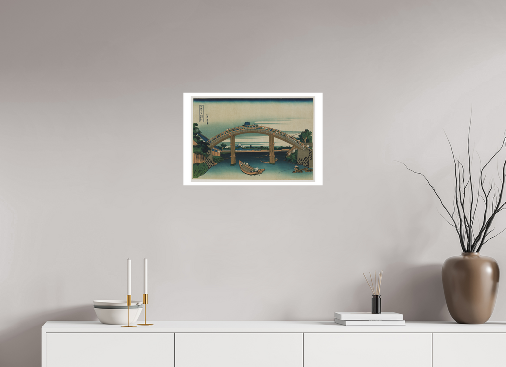 24 x 16″, Exhibition Fine Art Print - Hahnemuhle Photo Rag - 24 x 16 Hokusai / Under the Mannen Bridge at Fukagawa — Exhibition Print - 24 x 16