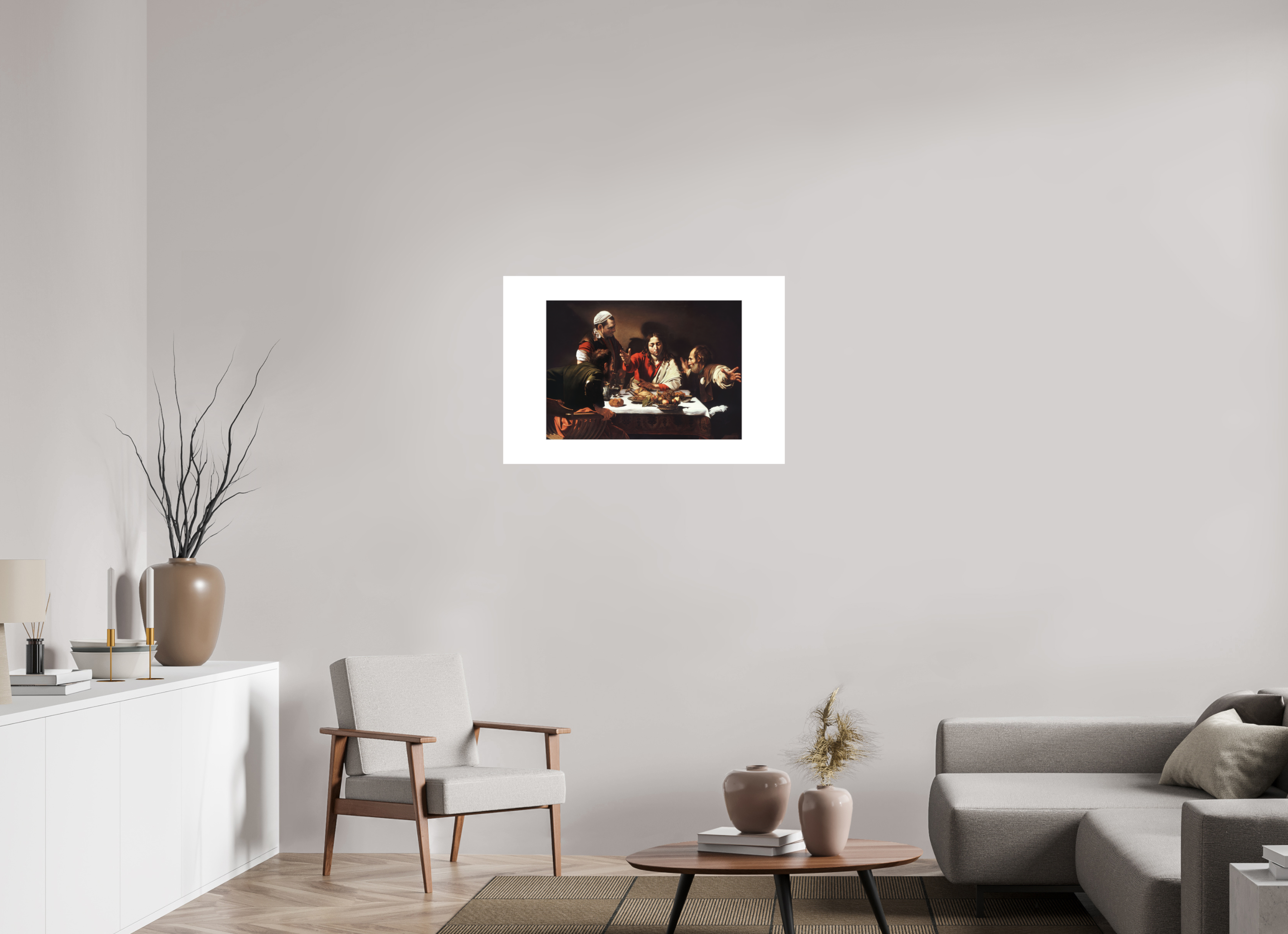 36 x 24″, Exhibition Fine Art Print - Hahnemuhle Photo Rag - 36 x 24 Caravaggio / Supper at Emmaus — Exhibition Print - 24 x 16