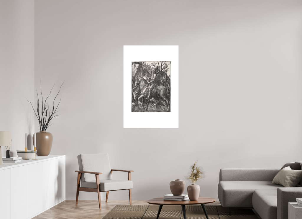 30 x 45″, Collector Print - German Etching - 30 x 45 Dürer / Knight, Death, and the Devil — Collector Print