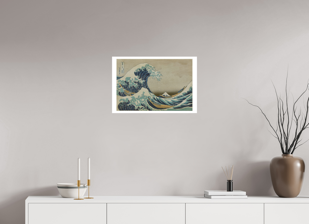 24 x 16″, Exhibition Fine Art Print - Hahnemuhle Photo Rag 24 x 16 Hokusai / Under the Wave off Kanagawa — Exhibition Print - 24 x 16