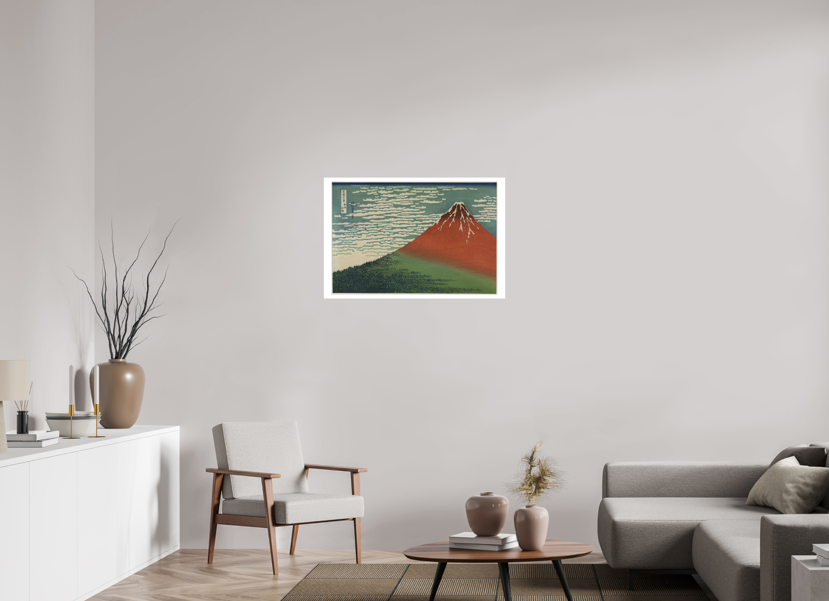 36 x 24″, Exhibition Fine Art Print - Hahnemuhle Photo Rag - 36 x 24 Hokusai / South Wind, Clear Sky — Exhibition Print - 36 x 24